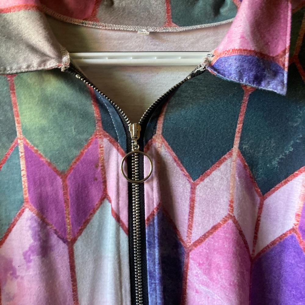 Zip neck blouse - Picture 2 of 3